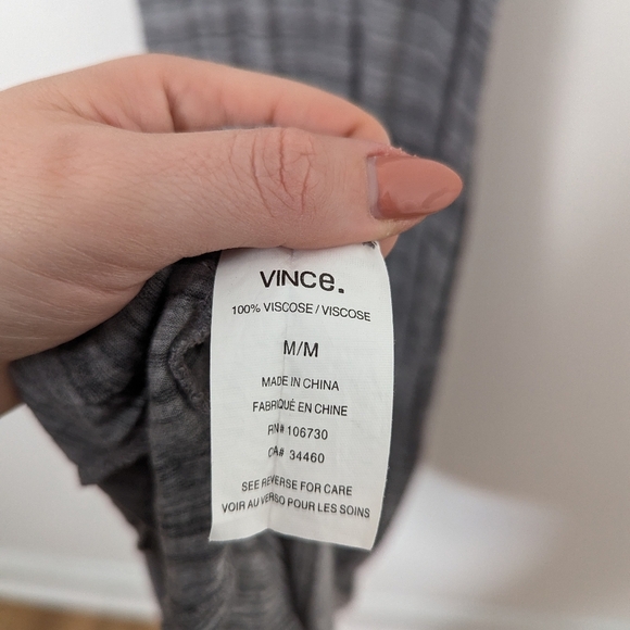 Vince Heathered Grey Lightweight Soft Jersey Racerback Scoop Neck Maxi Dress - Picture 4 of 6